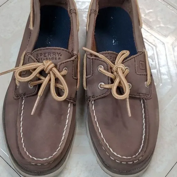 Sperry boys Top Sider Boat Shoes 1.5 excellent condition - Picture 4 of 6